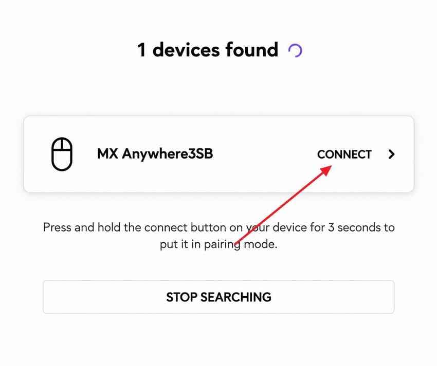 connect a compatible logitech receiver mouse