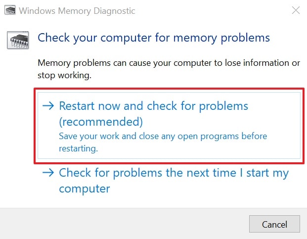 start again the computer