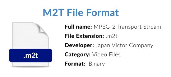 qual è il formato dei file m2t