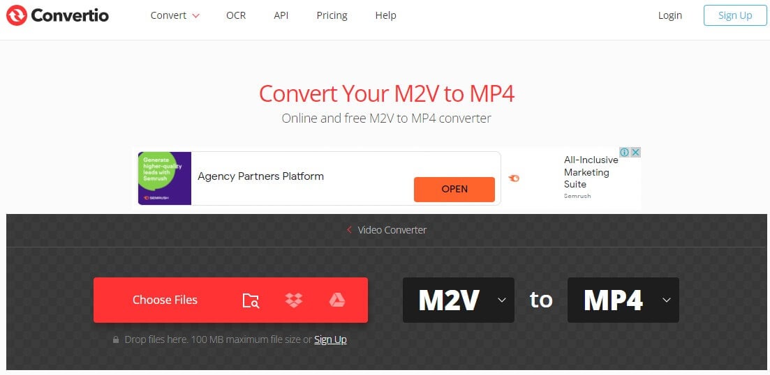 convert m2v to mp4 online free - convertio.co
