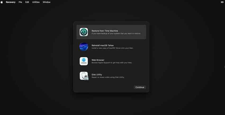 mac starts to a blank black screen