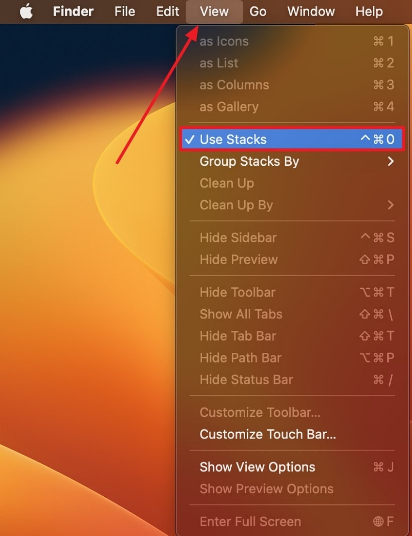 change view to use stacks