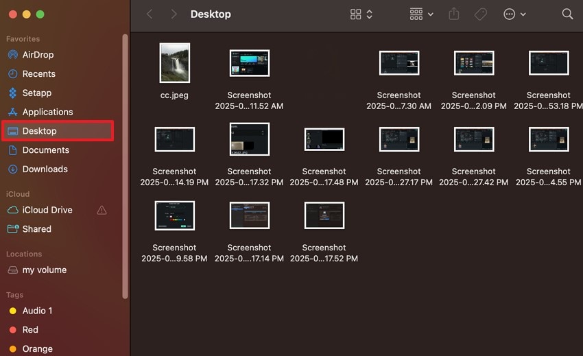 desktop files press shortcut keys