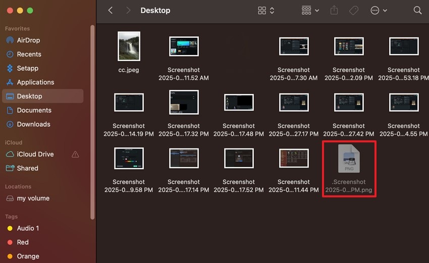 restore hidden files mac desktop