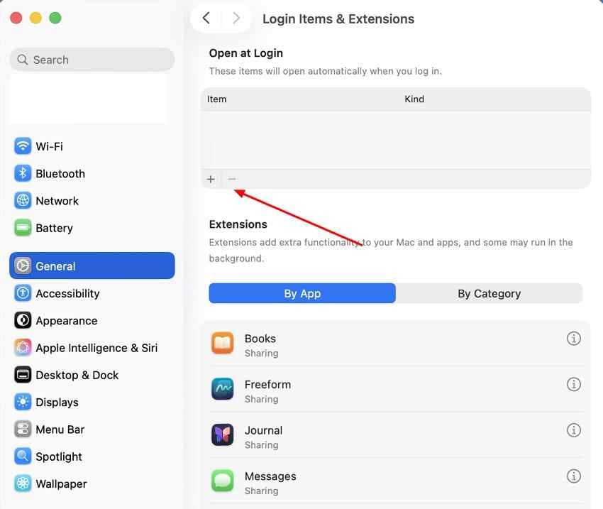 temporarily remove mac login items for testing
