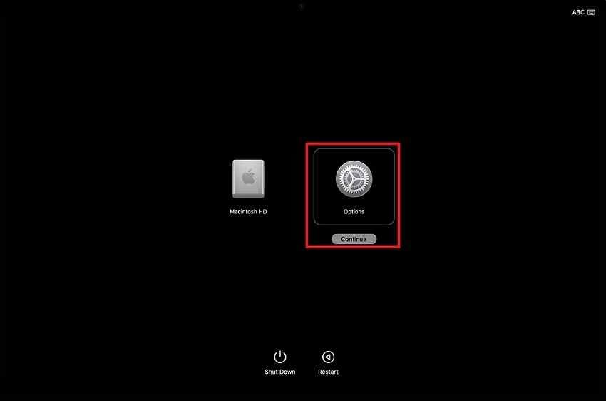 open macos recovery on an apple silicon mac