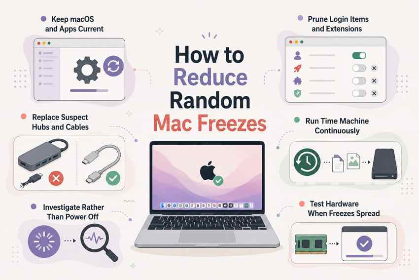 ways to reduce recurring random mac freezes