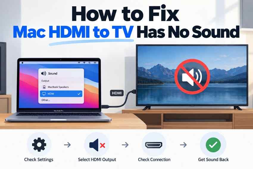 Mac HDMI to TV Has No Sound? Fix MacBook Audio Output