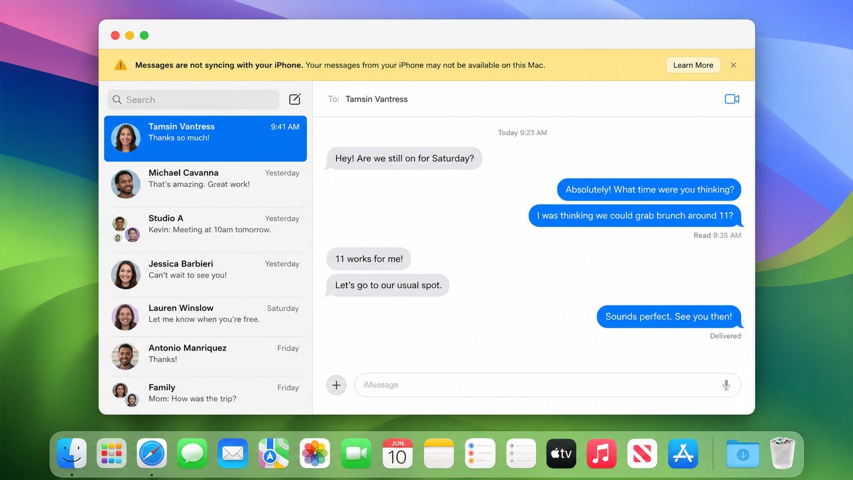 mac message
