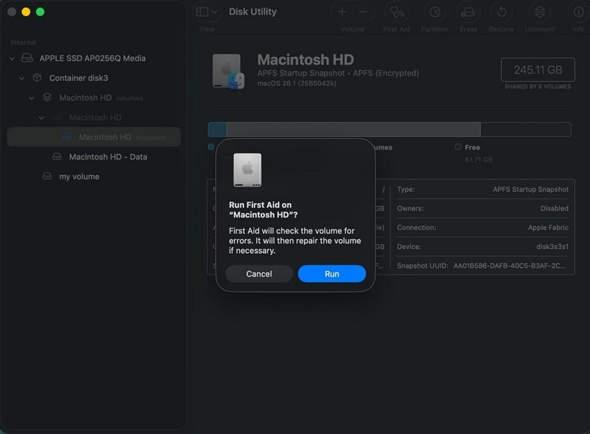 press run to begin process