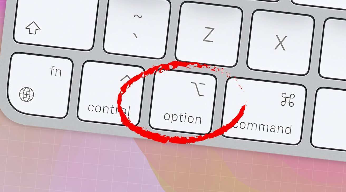 press and hold option key on mac