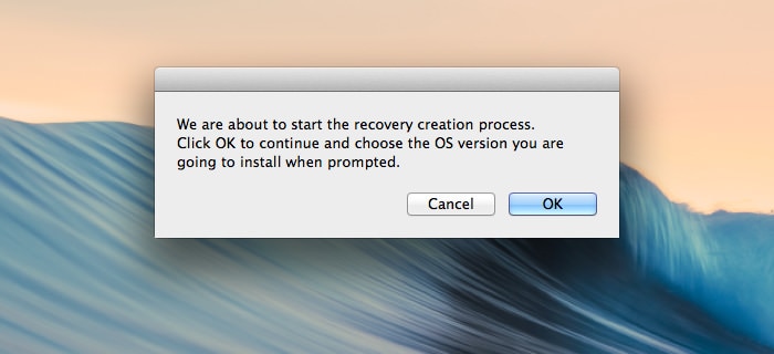 start creating the recovery partition