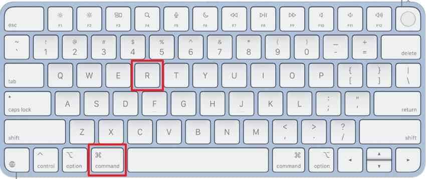command and r keyboard keys used for intel mac recovery