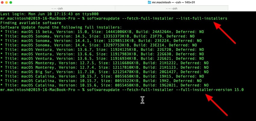 type prompt in terminal app