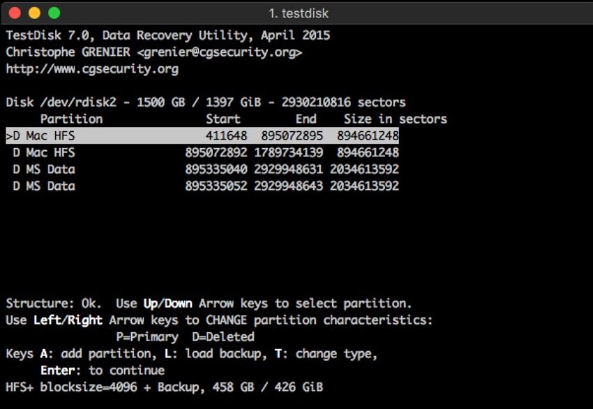 testdisk data recovery