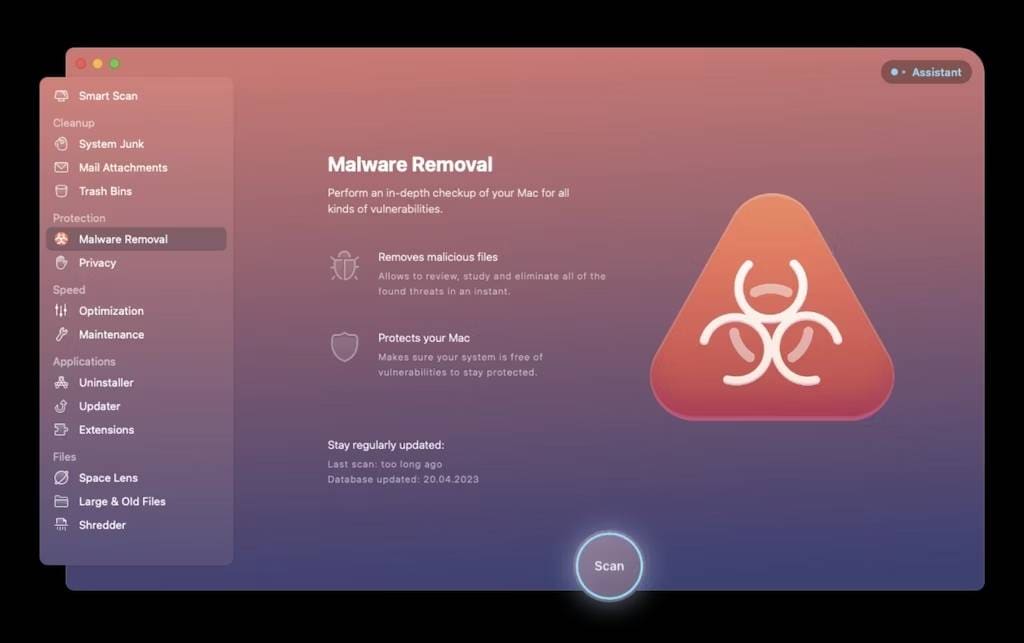 use cleanmymac x to remove malware