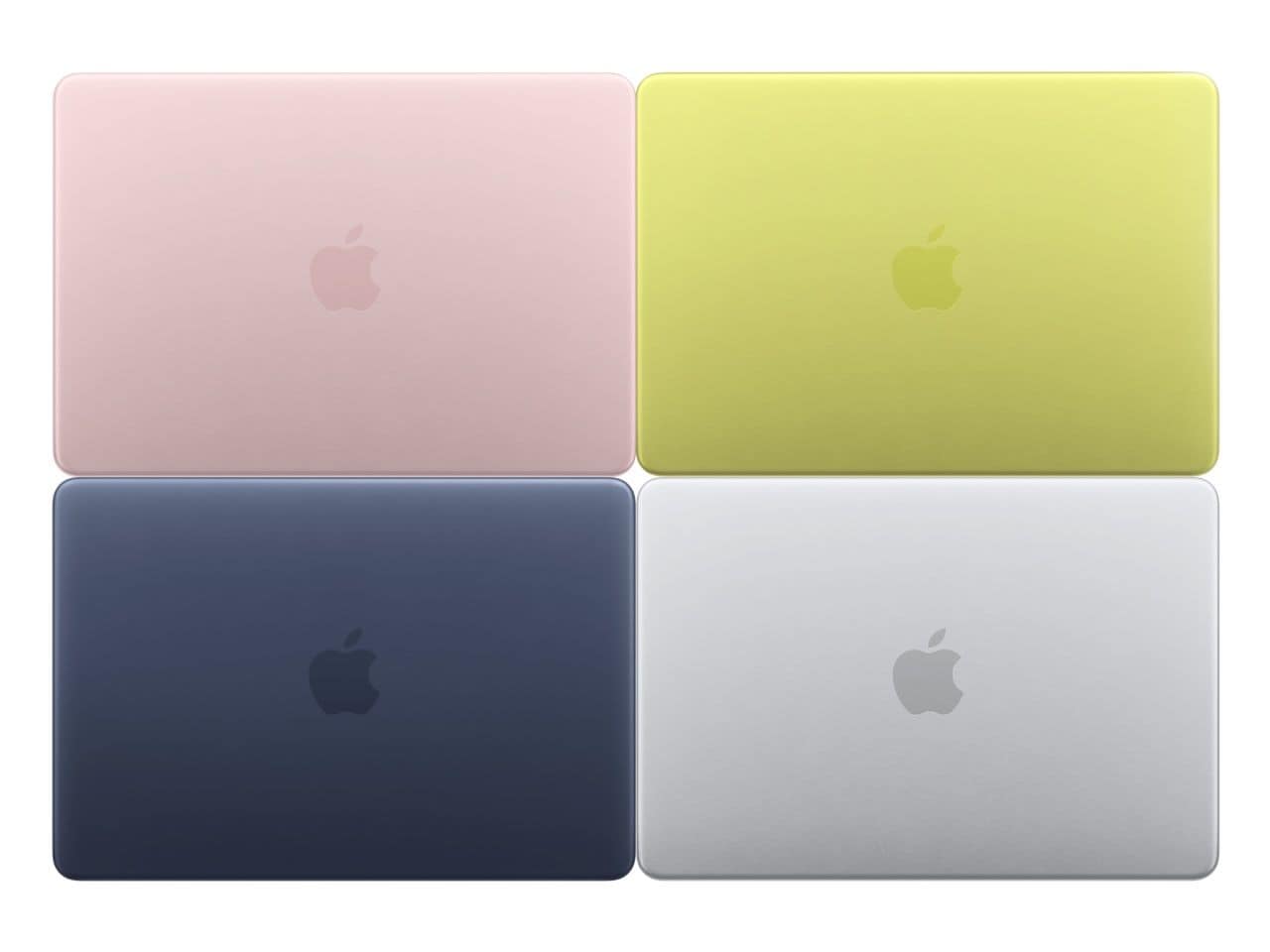 MacBook Neo colorful lineup Blush Indigo Citrus Silver all four colors