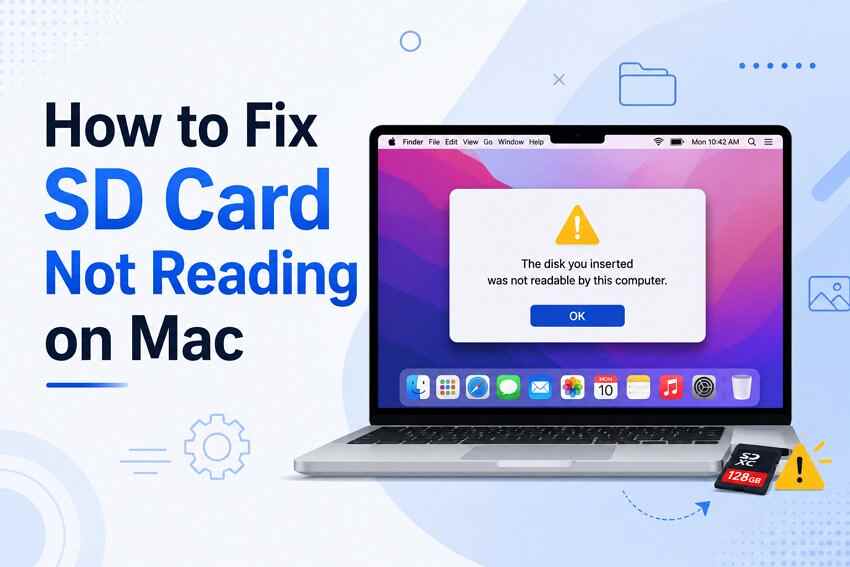 SD Card Not Reading on Mac? Fix It Without Losing Data