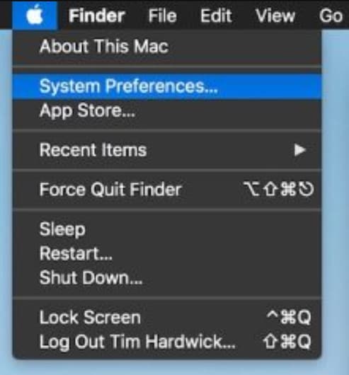 open system preferences