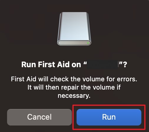 run first aid on macbook