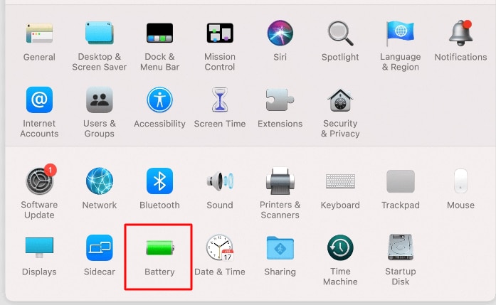 access battery settings on macbook