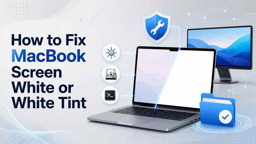 MacBook Screen White or White Tint? Fix It Without Losing Data