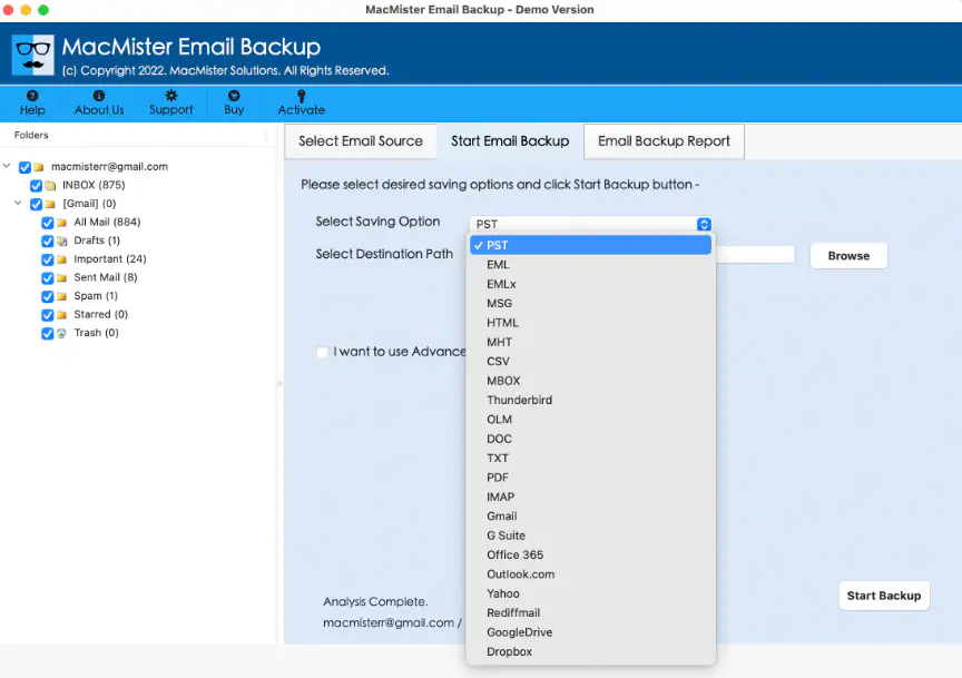 ferramenta de backup de e-mails apple macmister