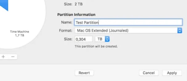 format partition as mac os extended journaled