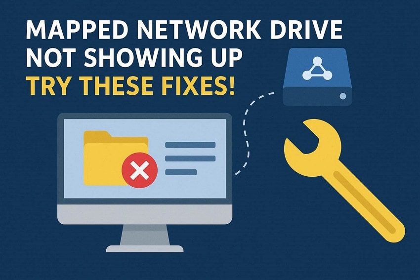 fix mapped network drive not showing
