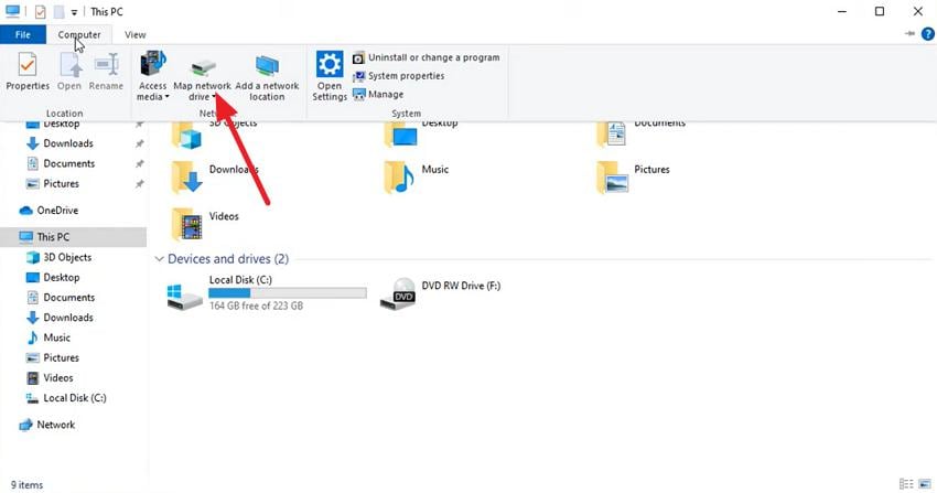 choose map network device