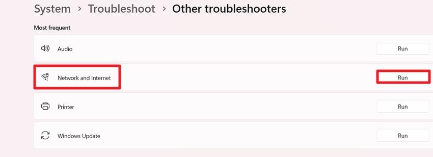 find network and internet press run
