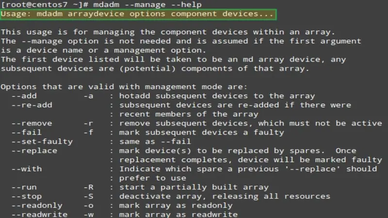 mdadm Linux-Dienstprogramm