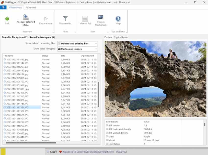 diskdigger photo recovery preview