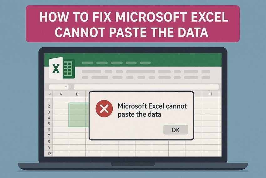 guide to fix ms excel not pasting data