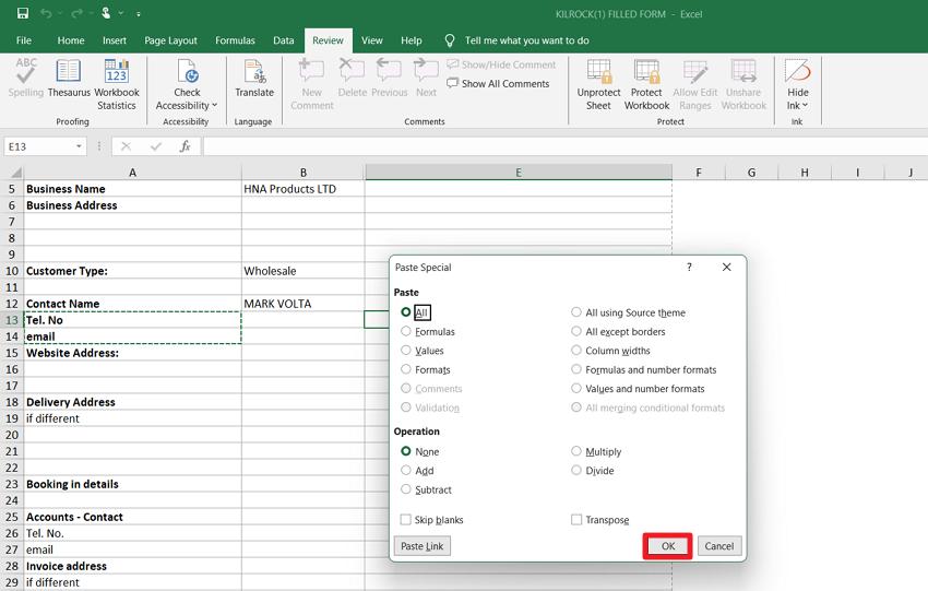 select values and data type
