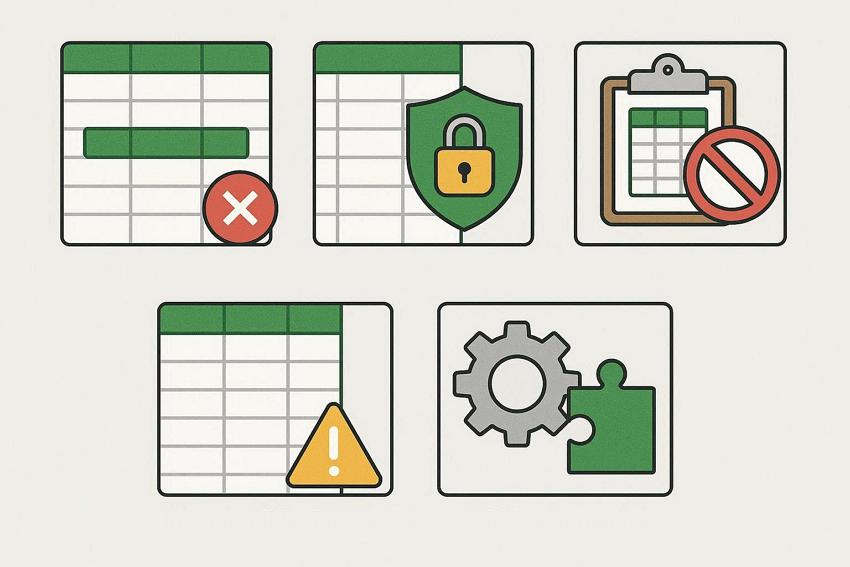 common reasons of excel error