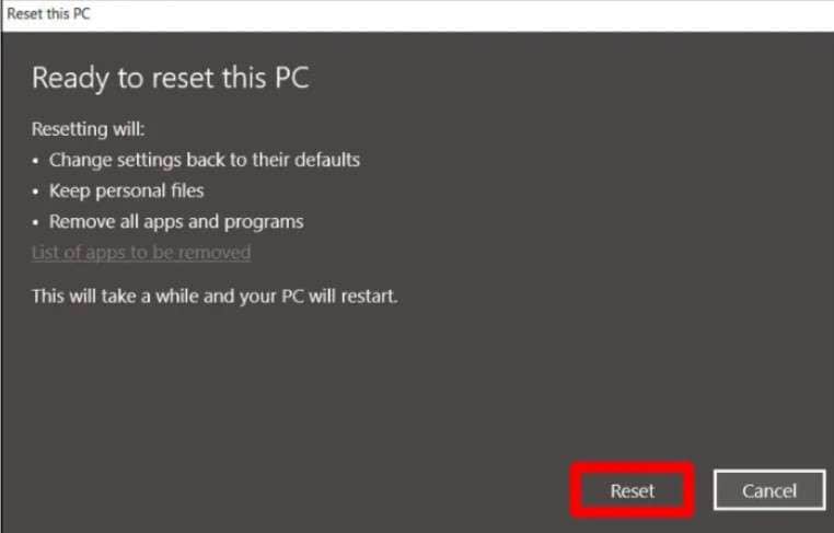 Windows resetten en opnieuw installeren
