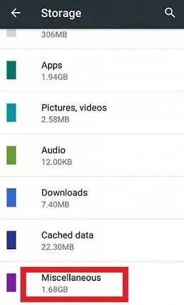 /misc android partition