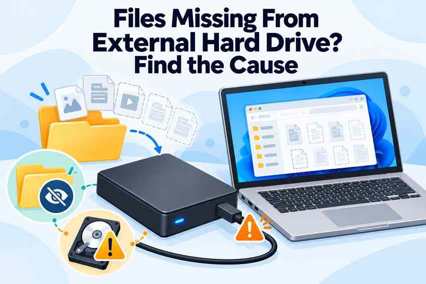 Files Disappeared From an External Hard Drive? Find the Cause Before Recovery
