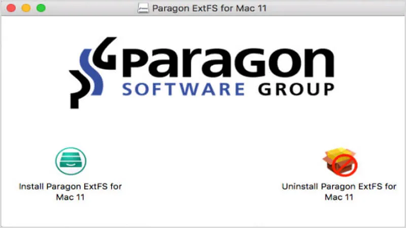 paragon extfs for mac mount options