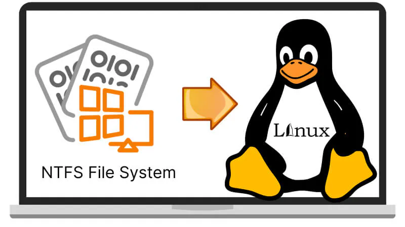 pasang ntfs linux