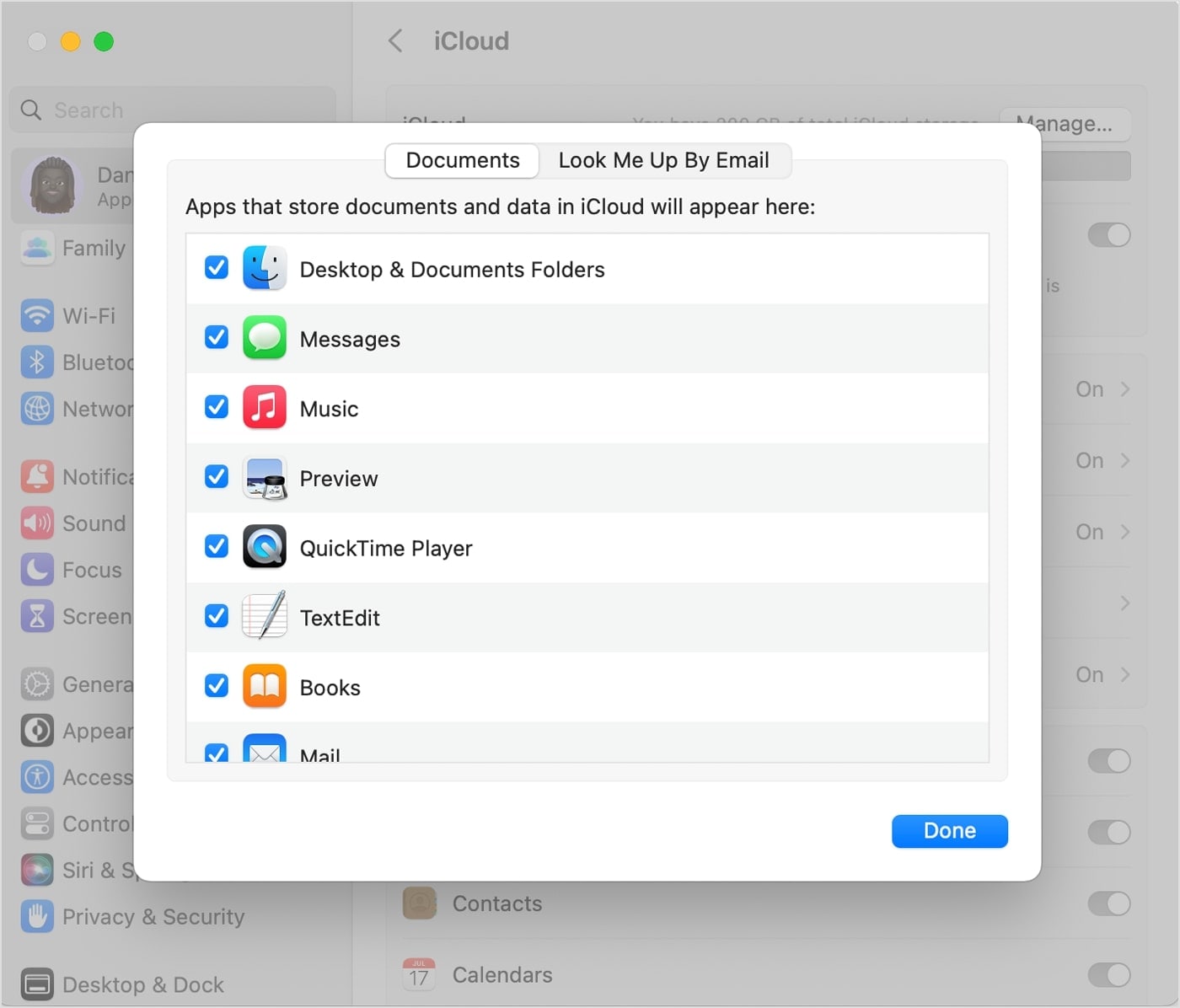 Dateien von Mac zu iCloud verschieben