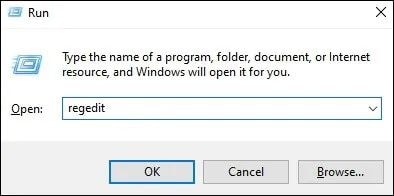 run windows registry