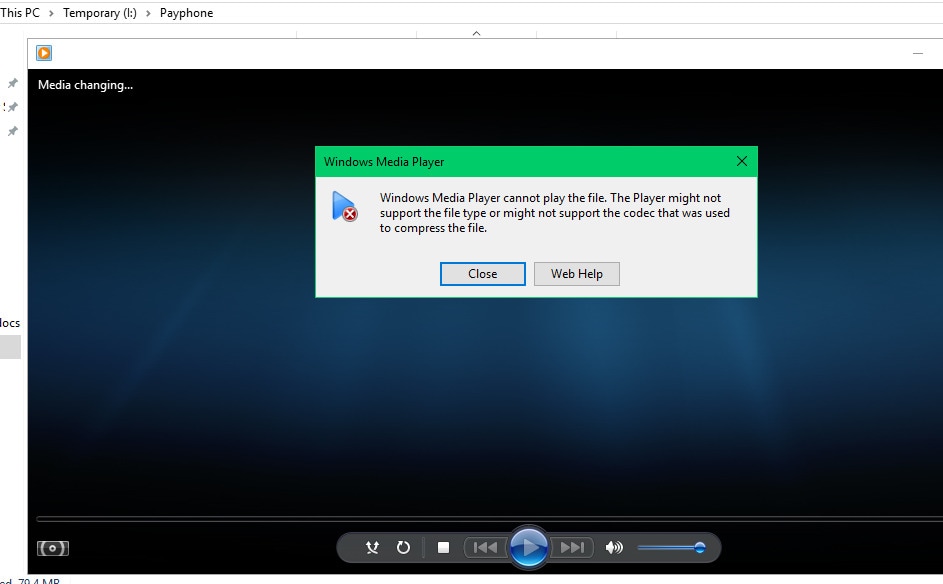 windows media player not playing mp4 