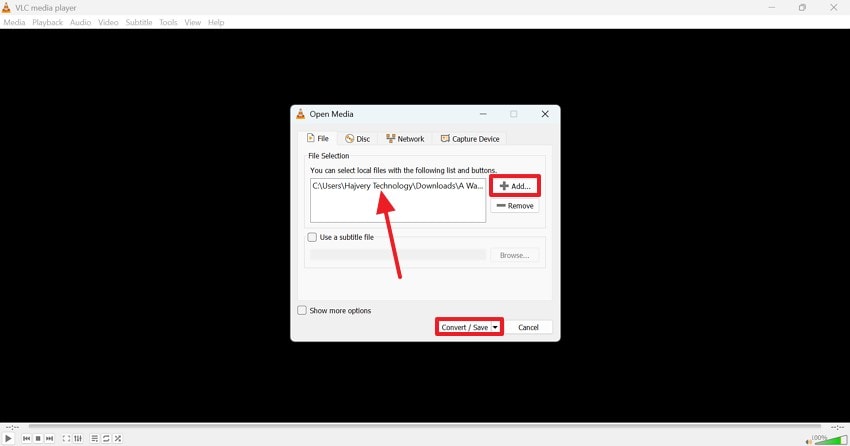add video to convert