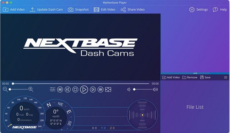 mynextbase player interface