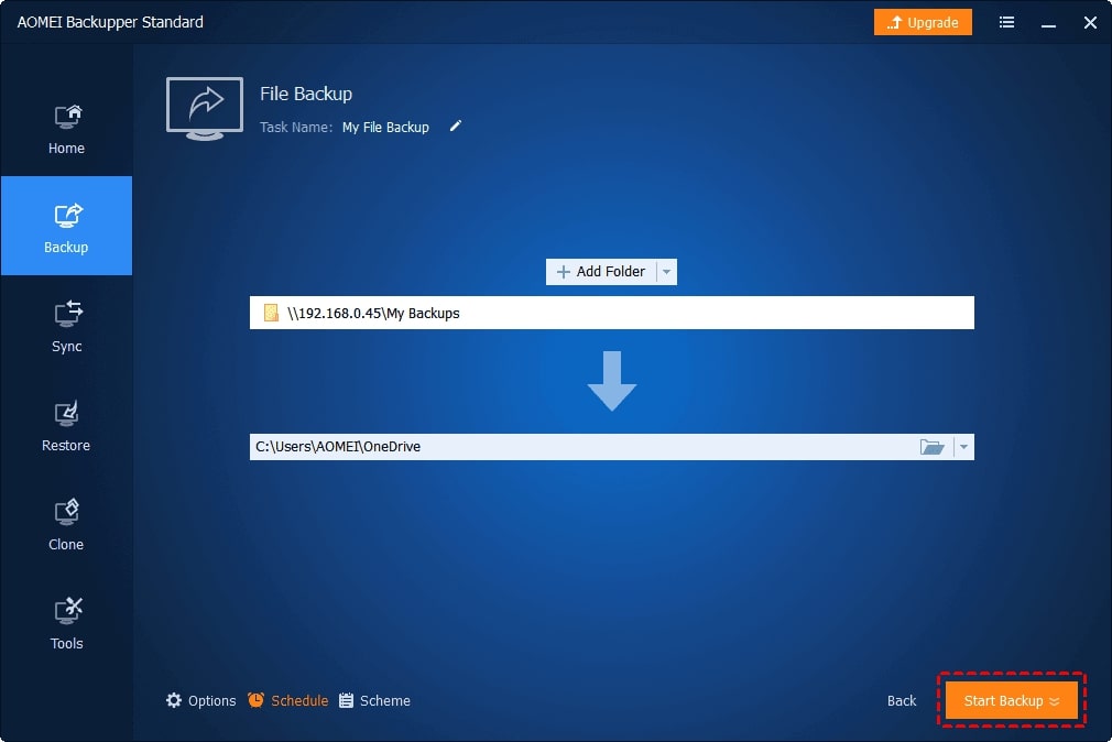 backup nas to cloud