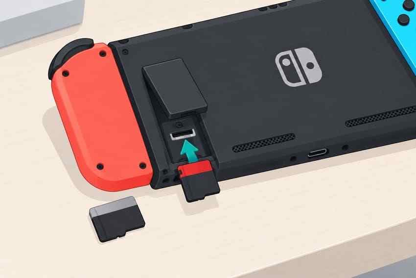 test another compatible microsd card in nintendo switch