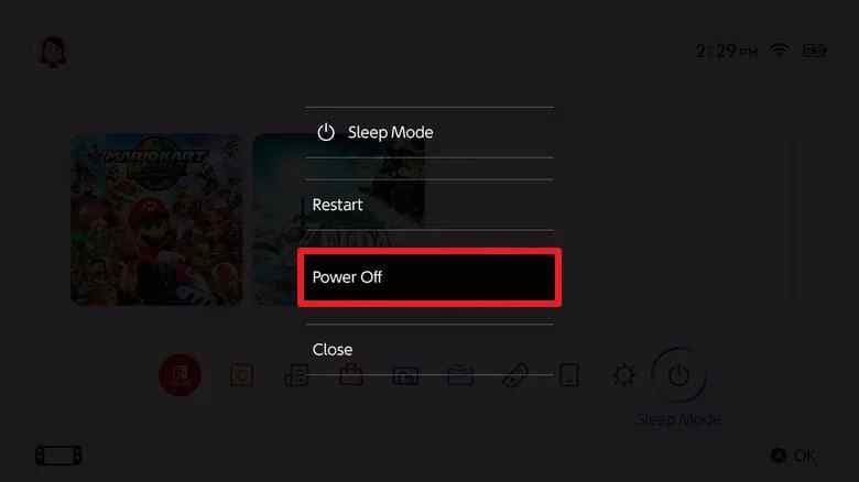 power off nintendo switch before removing microsd card