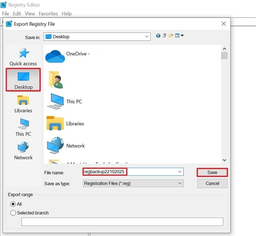 name folder and click save
